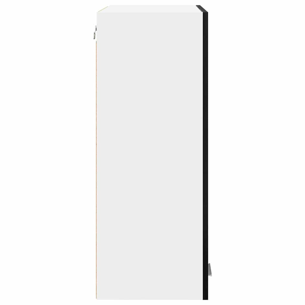 Dulap suspendat Riga Stejar Negru 60 x 31 x 80 cm Lemn compozit GartenMobel Dekor