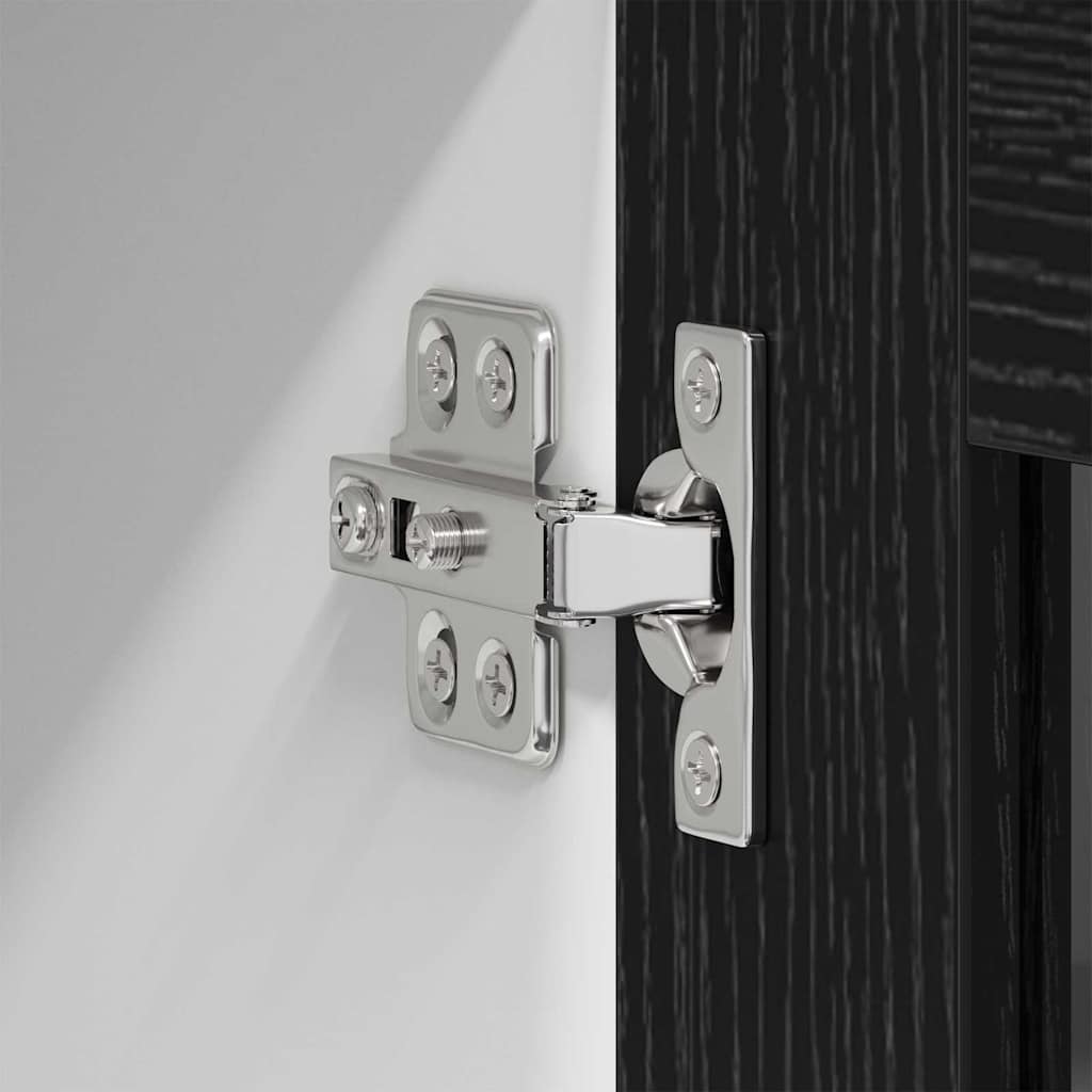 Dulap suspendat Riga Stejar Negru 80 x 31 x 80 cm Lemn compozit GartenMobel Dekor