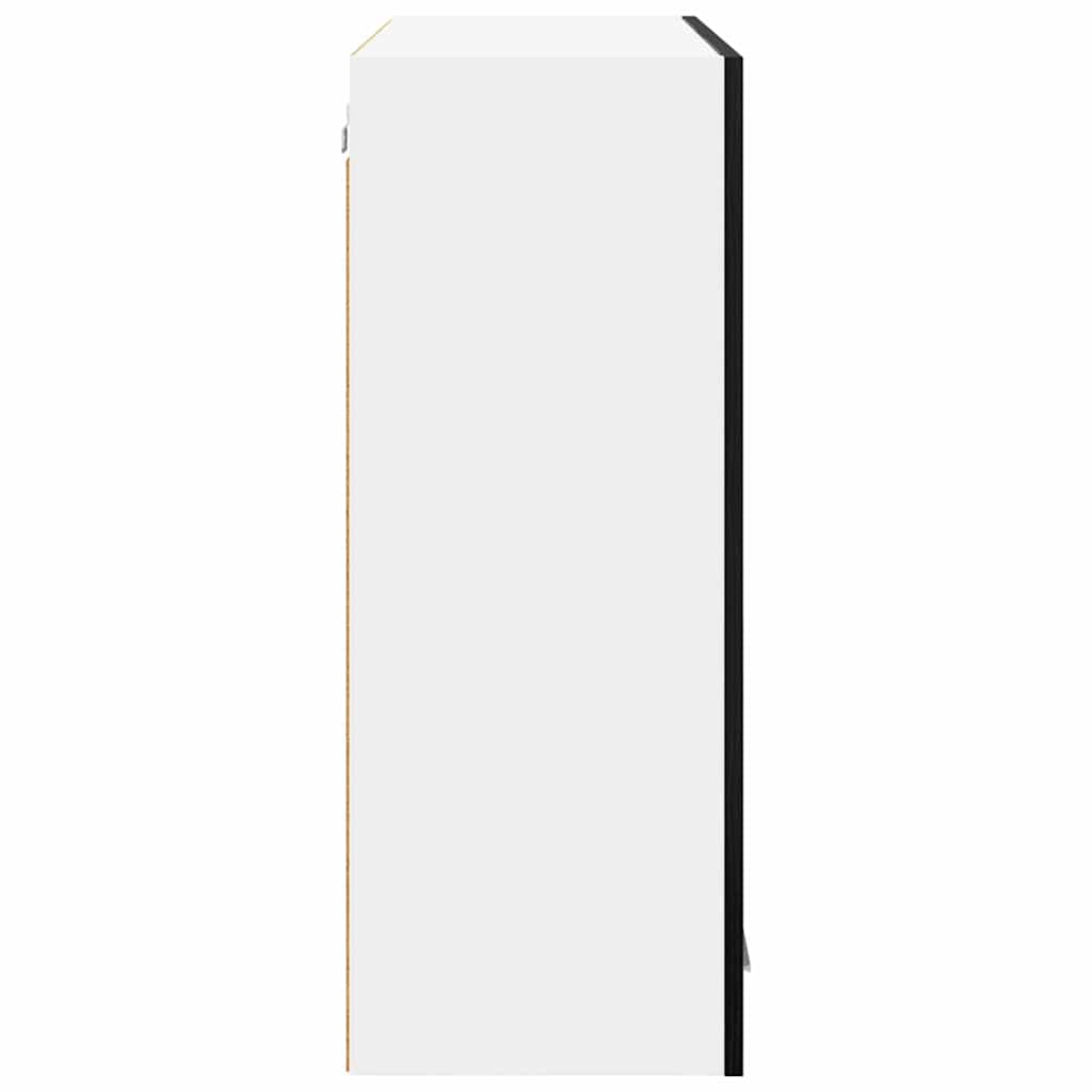 Dulap suspendat Riga Stejar Negru 80 x 31 x 80 cm Lemn compozit GartenMobel Dekor