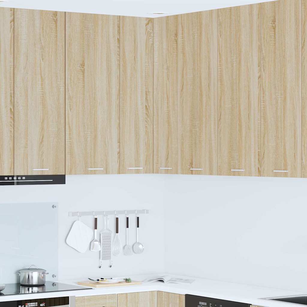 Dulap suspendat Riga Stejar Sonoma și Alb 57 x 57 x 100 cm GartenMobel Dekor