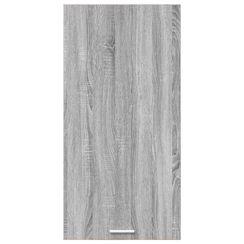 Dulap suspendat cu raft Riga Gri Sonoma și Alb 50 x 31 x 100 cm GartenMobel Dekor