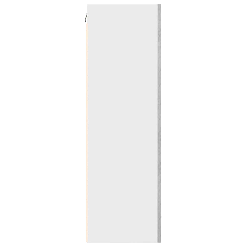 Dulap suspendat cu raft Riga Gri Sonoma și Alb 50 x 31 x 100 cm GartenMobel Dekor