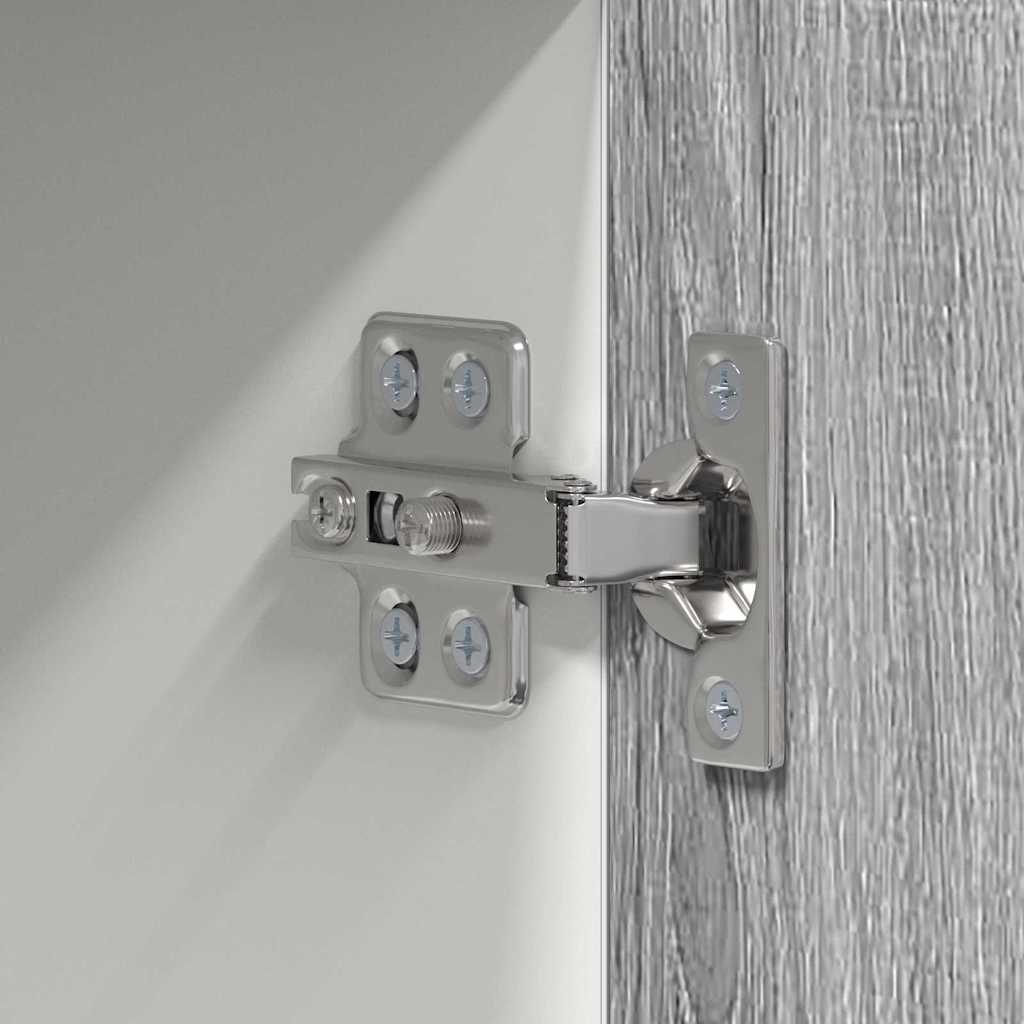 Dulap suspendat cu raft Riga Gri Sonoma și Alb 50 x 31 x 100 cm GartenMobel Dekor