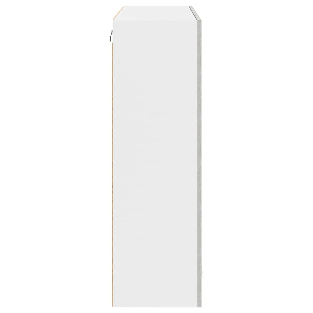 Dulap suspendat cu raft Riga Gri din beton 80 x 31 x 100 cm GartenMobel Dekor