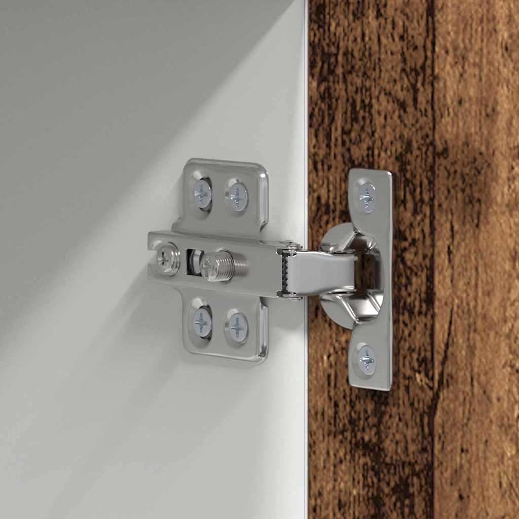 Dulap suspendat cu raft Riga Lemn vechi și Alb 50 x 31 x 100 cm GartenMobel Dekor