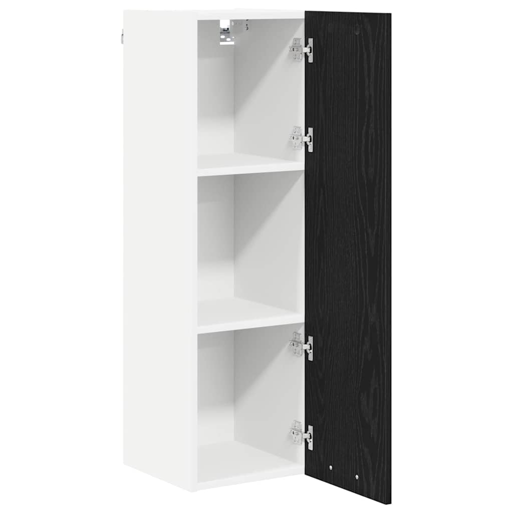 Dulap suspendat cu raft Riga Stejar Negru 30 x 31 x 100 cm GartenMobel Dekor