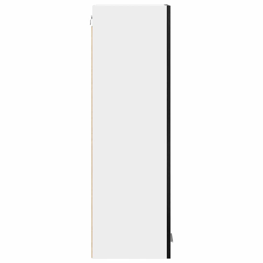 Dulap suspendat cu raft Riga Stejar Negru 30 x 31 x 100 cm GartenMobel Dekor