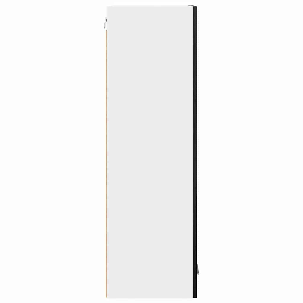 Dulap suspendat cu raft Riga Stejar Negru 40 x 31 x 100 cm GartenMobel Dekor