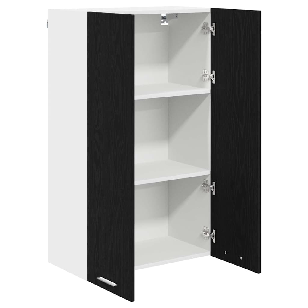 Dulap suspendat cu raft Riga Stejar Negru 60 x 31 x 100 cm GartenMobel Dekor