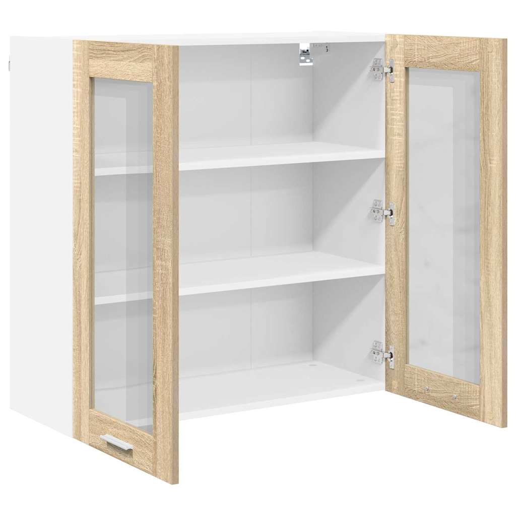 Dulap suspendat cu raft Riga Stejar Sonoma 80 x 31 x 80 cm GartenMobel Dekor