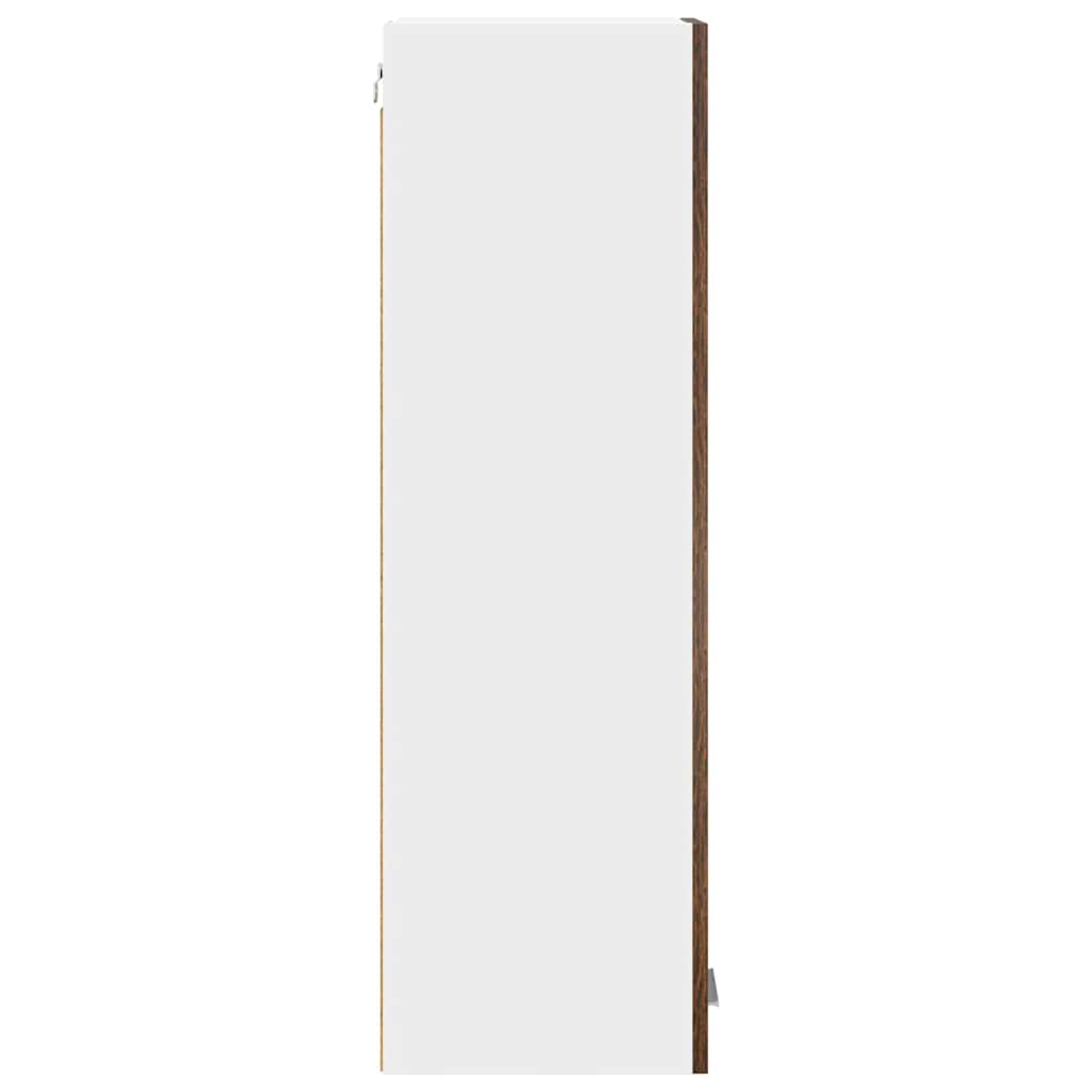 Dulap suspendat cu raft Riga Stejar fumuriu 30 x 31 x 100 cm GartenMobel Dekor