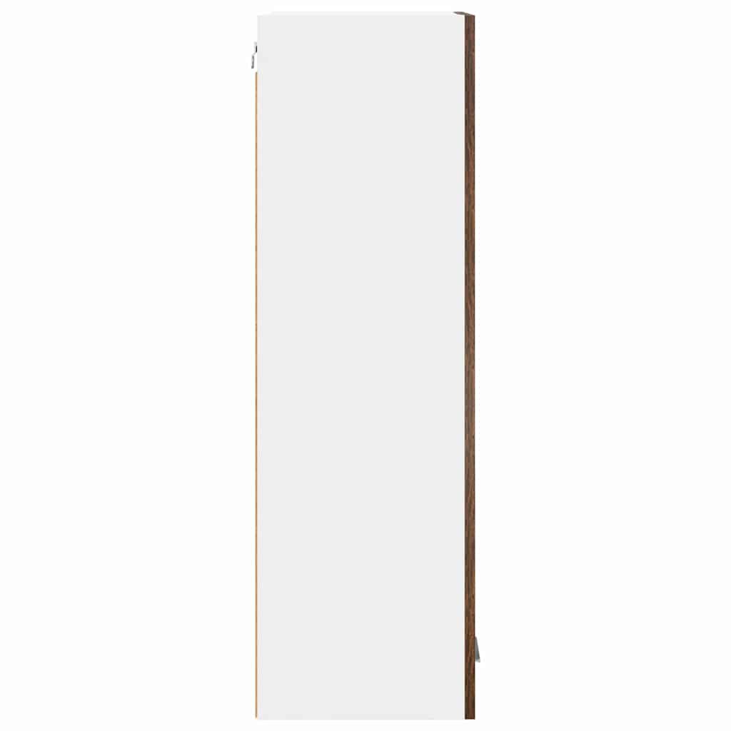 Dulap suspendat cu raft Riga Stejar fumuriu 40 x 31 x 100 cm GartenMobel Dekor