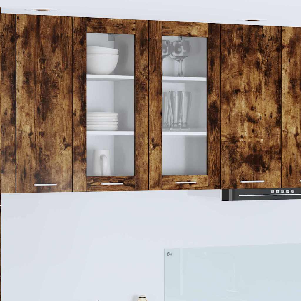 Dulap suspendat cu raft Riga Stejar fumuriu 40 x 31 x 80 cm GartenMobel Dekor