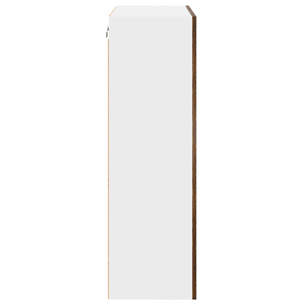 Dulap suspendat cu raft Riga Stejar fumuriu 60 x 31 x 100 cm GartenMobel Dekor