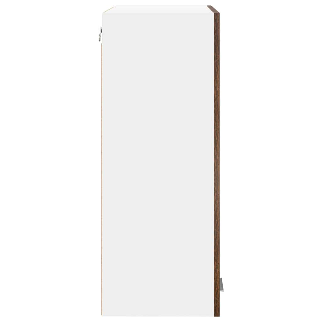 Dulap suspendat cu raft Riga Stejar fumuriu 60 x 31 x 80 cm GartenMobel Dekor