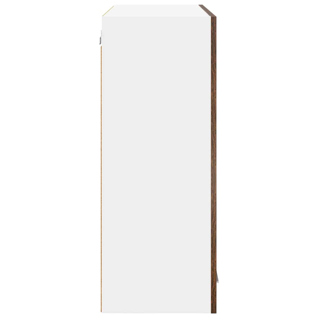 Dulap suspendat cu raft Riga Stejar fumuriu 80 x 31 x 80 cm GartenMobel Dekor