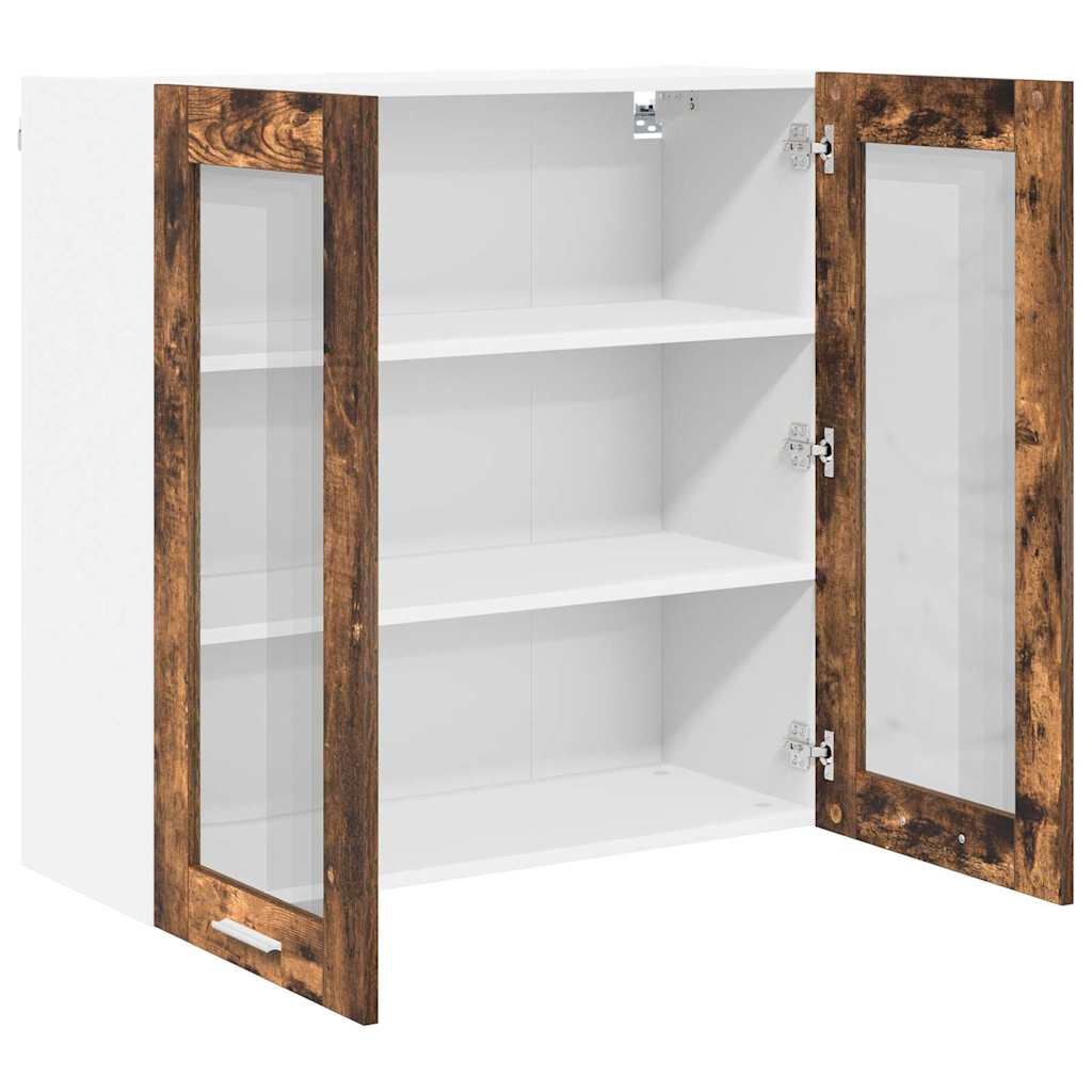 Dulap suspendat cu raft Riga Stejar fumuriu 80 x 31 x 80 cm GartenMobel Dekor