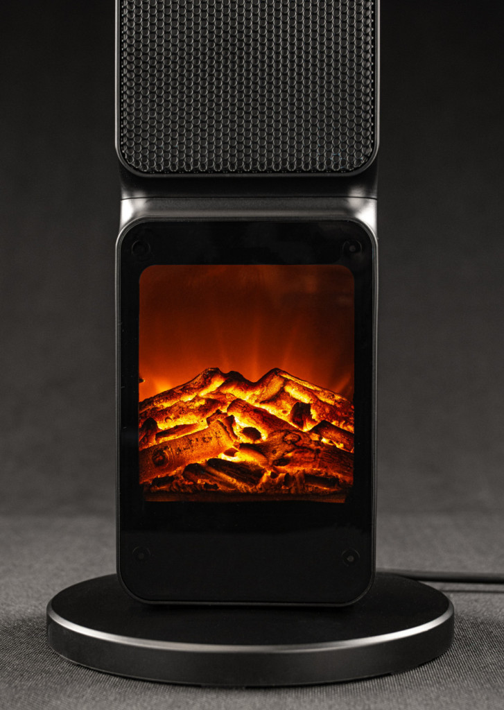 Powermat Șemineu electric cu coloană și radiator PM-GKL-3500DLK Mobalis Homvera