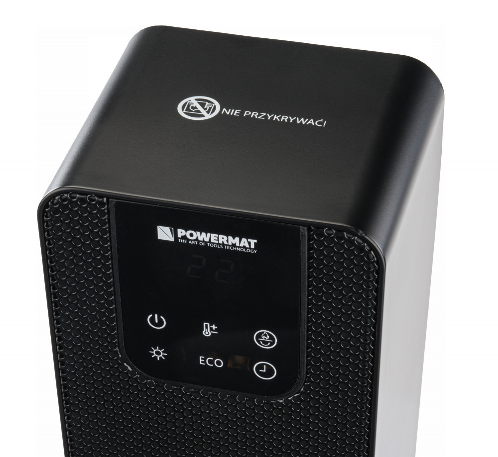 Powermat Șemineu electric cu coloană și radiator PM-GKL-3500DLK Mobalis Homvera