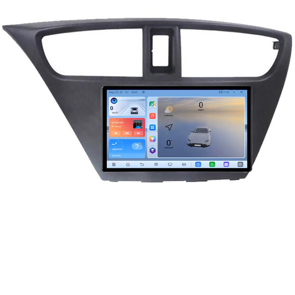 Navigatie Honda Civic 2012-2016 C-civic Android 8 Core 2.2 Ghz 8+128 Qled 1K ADAS 4G LTE GPS 360 KIT-civic+EDT-E409V3+ctsho006.2+ctmultilead.2+cab-un CarStore Technology