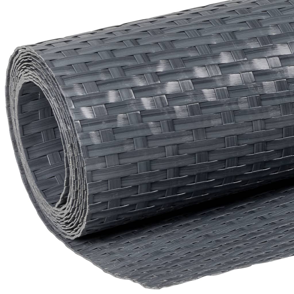 Paravan pentru balcon, antracit, 300x80 cm, poliratan GartenMobel Dekor