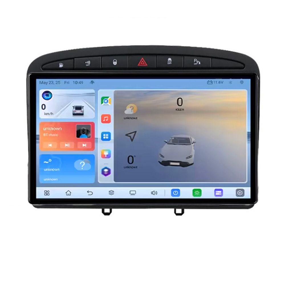 Navigatie Peugeot 308 C-038 Android 8 Core 2.2 Ghz 8+128 Qled 1K ADAS 4G LTE GPS 360 KIT-038+EDT-E409V3 CarStore Technology