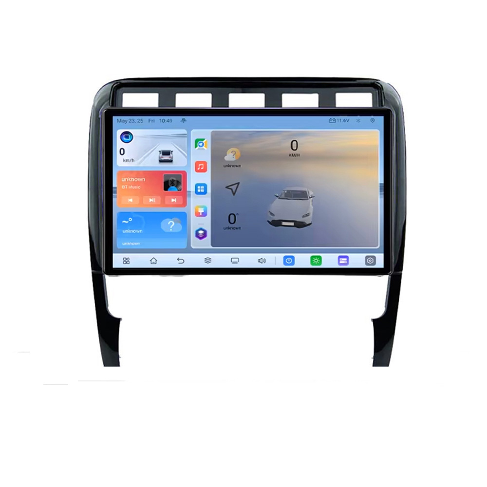 Navigatie Porsche Cayenne 2002-2011 C-443 Android 8 Core 2.2 Ghz 8+128 Qled 1K ADAS 4G LTE GPS 360 KIT-443+EDT-E409V3 CarStore Technology