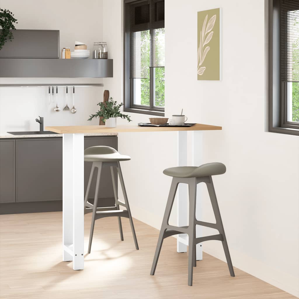 Picioare de masă de bar, albe, 2 buc., 40x(110-111) cm, oțel GartenMobel Dekor