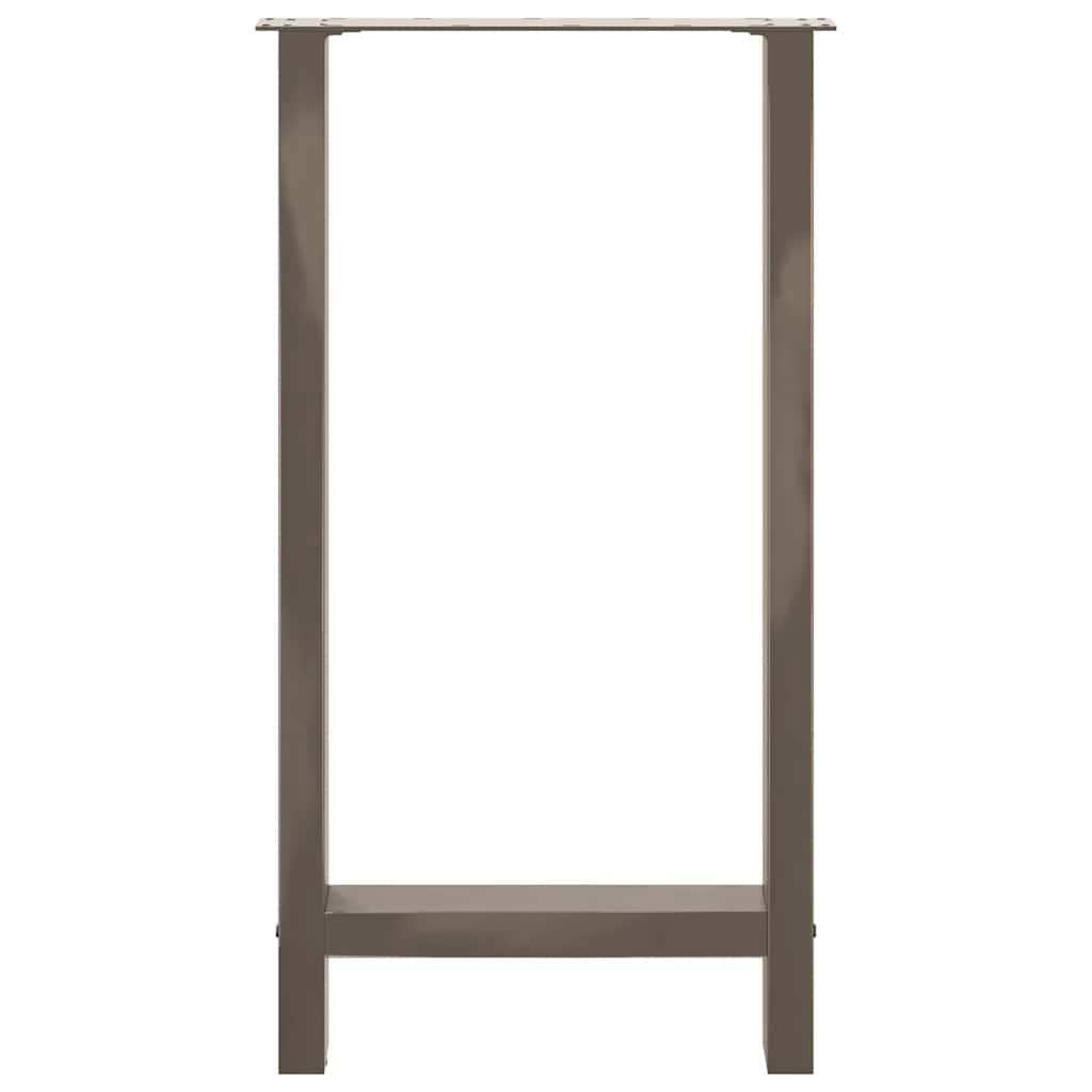Picioare de masă de bar, oțel natural, 2 buc., 40x(90-91) cm, oțel GartenMobel Dekor