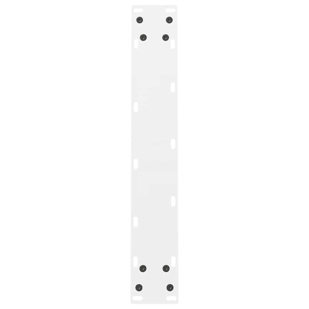 Picioare masă de sufragerie albe, 2 buc., 50x(72-73) cm, oțel GartenMobel Dekor