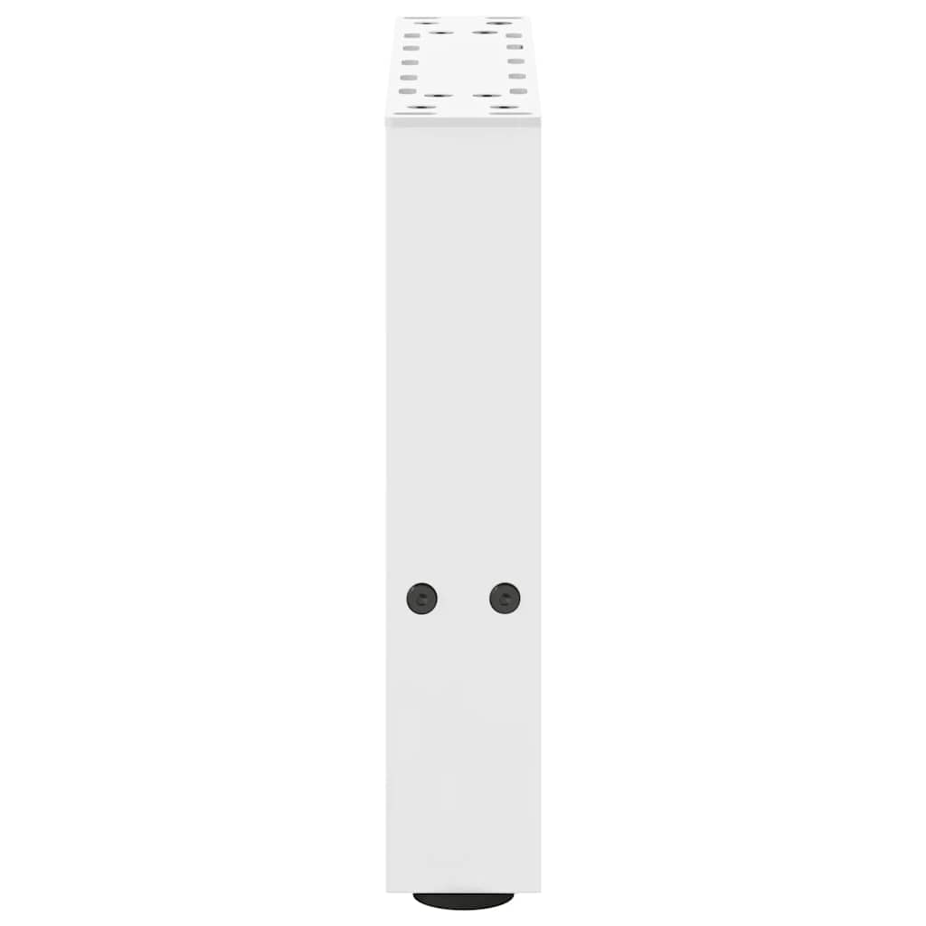 Picioare pentru măsuță de cafea, albe, 2 buc., 40x(30-31) cm, oțel GartenMobel Dekor