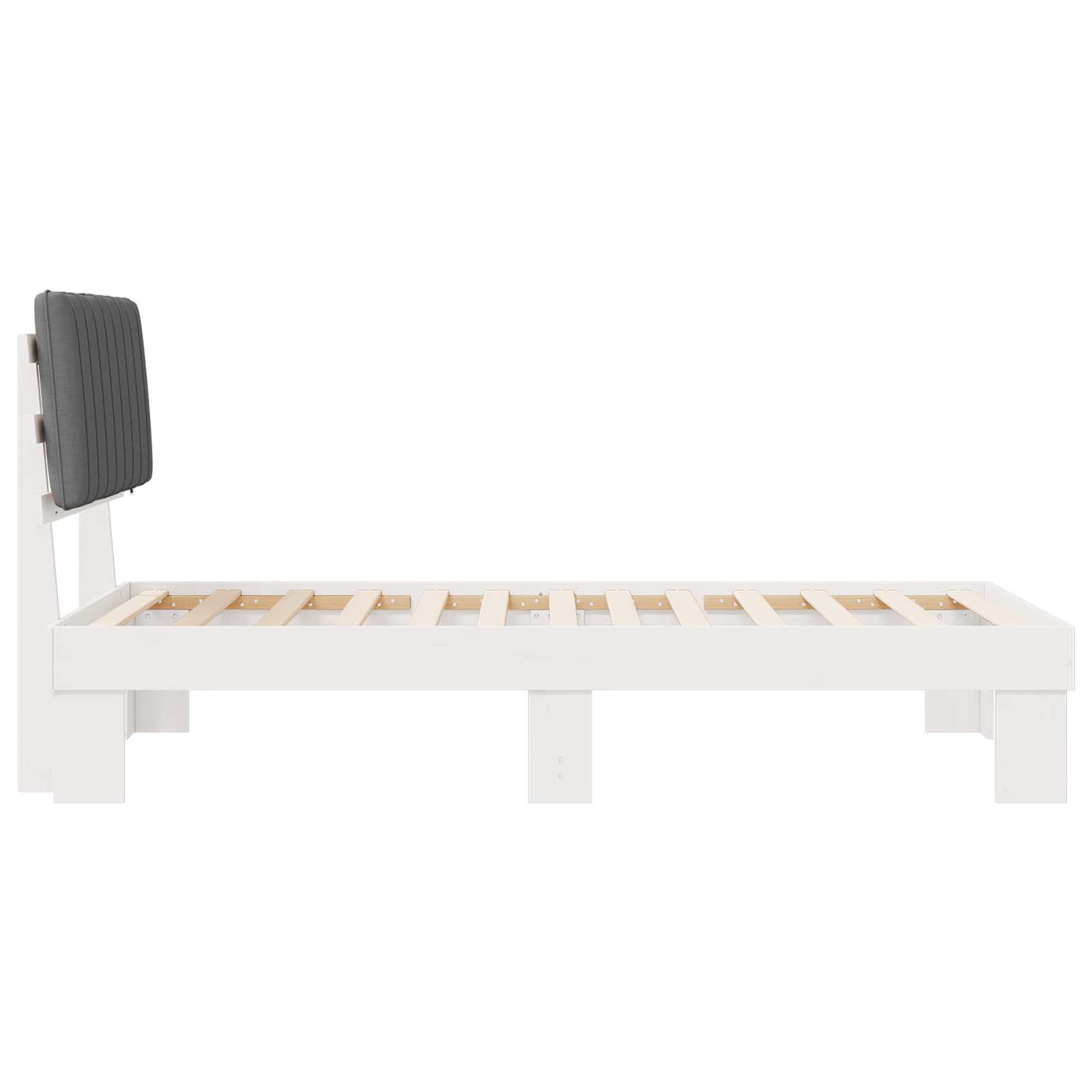 Cadru de pat cu tăblie tapițată Gri deschis 100 x 200 cm GartenMobel Dekor