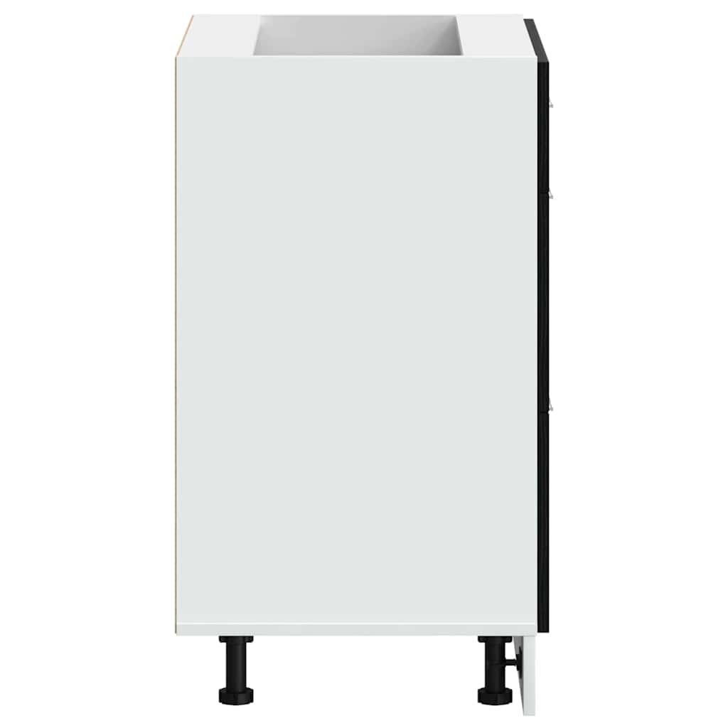 Culoar de bază pentru bucătărie cu sertar Riga Stejar Negru GartenMobel Dekor