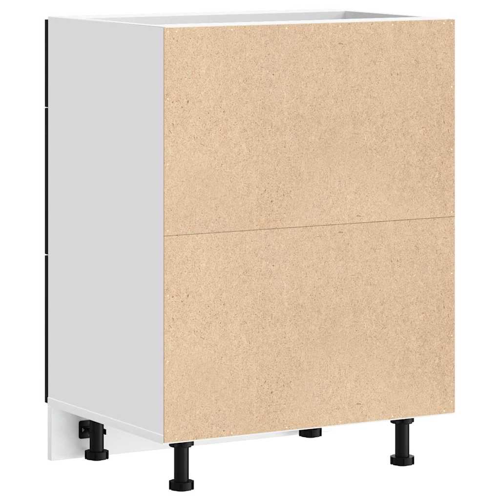 Culoar de bază pentru bucătărie cu sertar Riga Stejar Negru GartenMobel Dekor