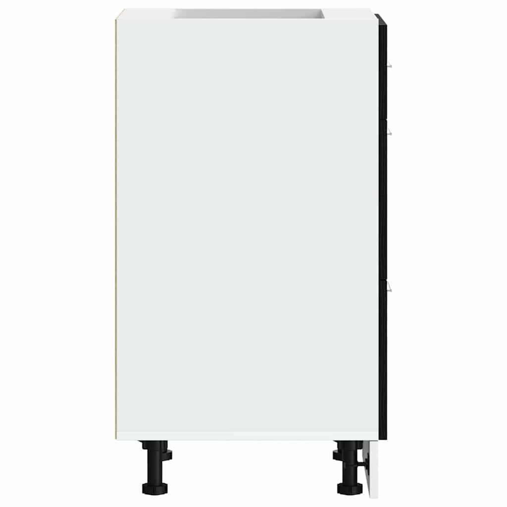 Culoar de bază pentru bucătărie cu sertar Riga Stejar Negru GartenMobel Dekor