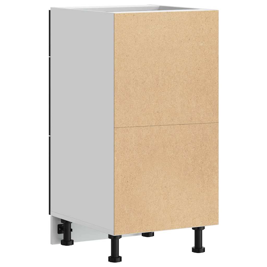 Culoar de bază pentru bucătărie cu sertar Riga Stejar Negru GartenMobel Dekor