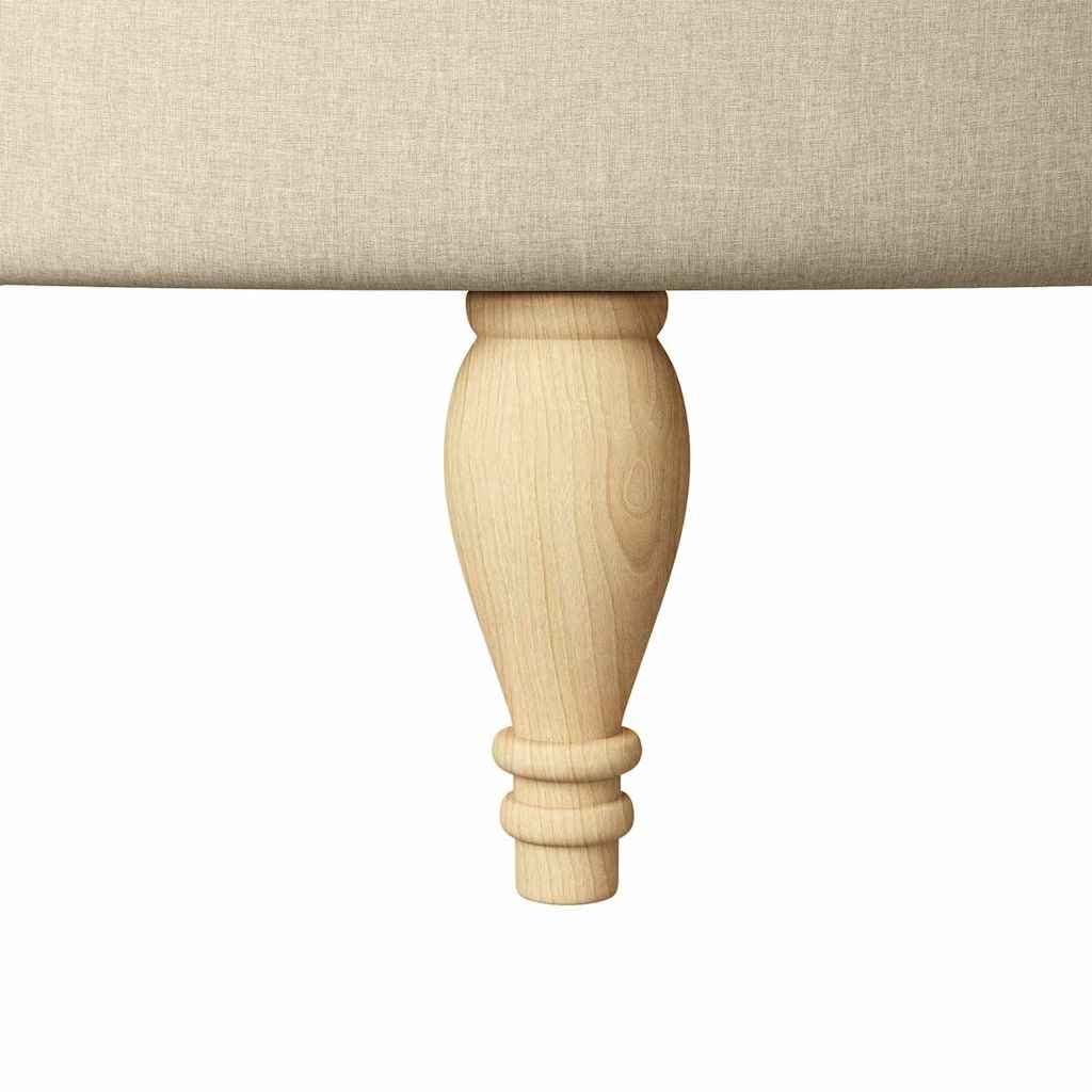 Fotoliu slipper Crem 56,5 x 70 x 110 cm țesătură GartenMobel Dekor