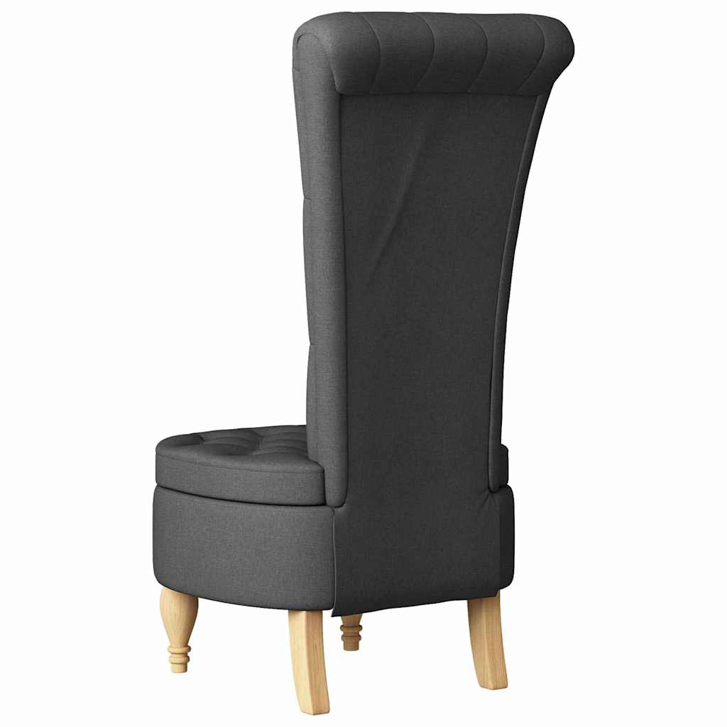 Fotoliu slipper Gri închis 56,5 x 70 x 110 cm țesătură GartenMobel Dekor