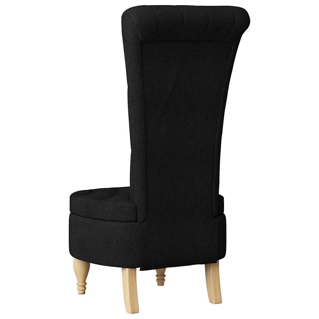 Fotoliu slipper Negru 56,5 x 70 x 110 cm țesătură GartenMobel Dekor