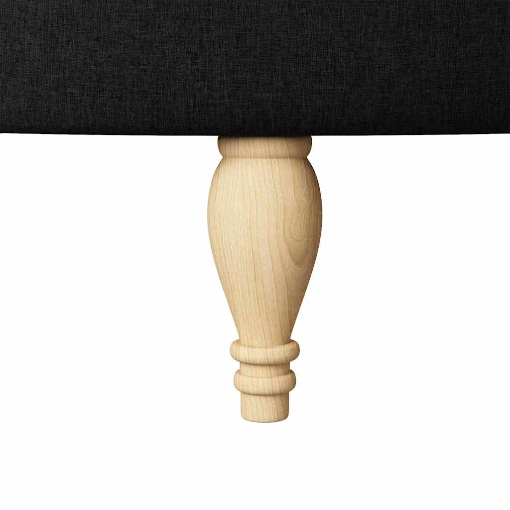 Fotoliu slipper Negru 56,5 x 70 x 110 cm țesătură GartenMobel Dekor