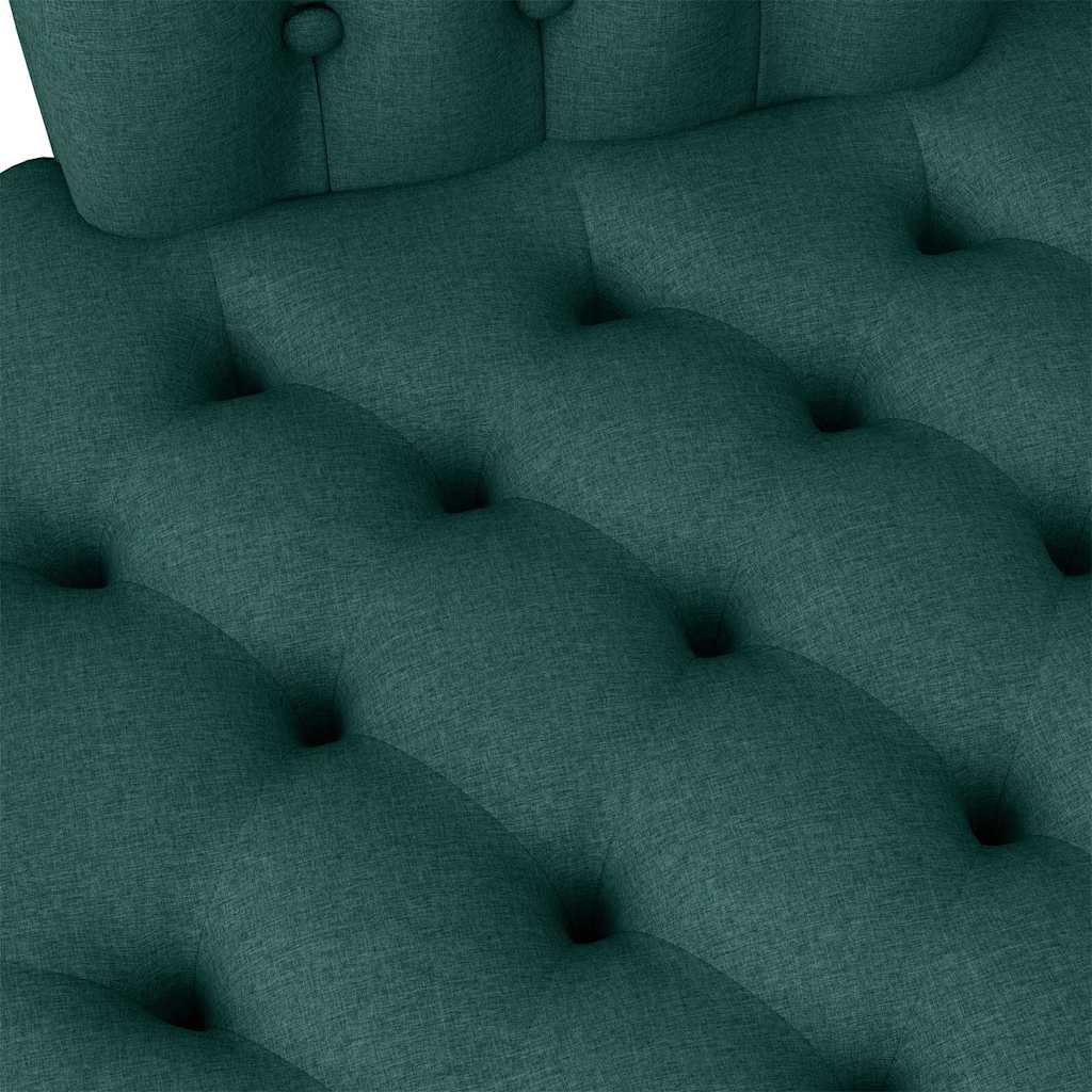 Fotoliu slipper Verde închis 56,5 x 70 x 110 cm țesătură GartenMobel Dekor