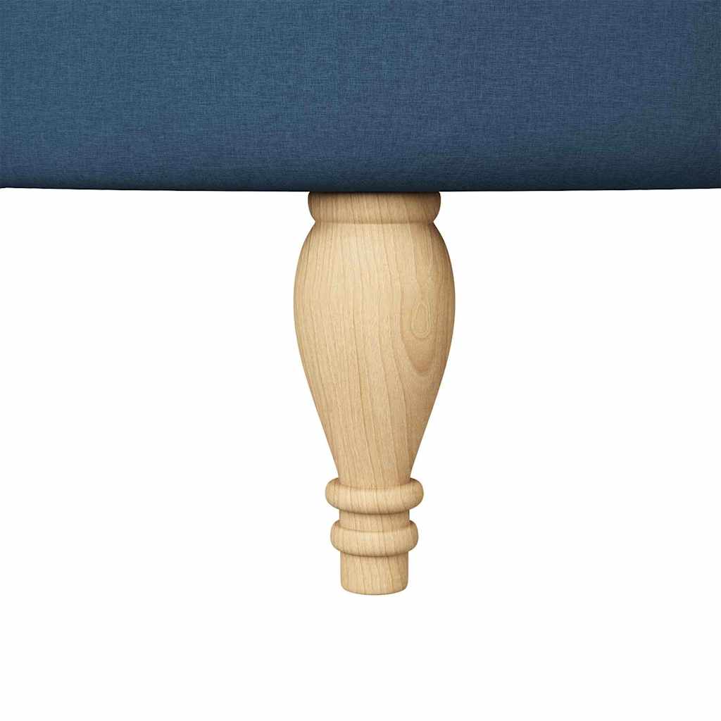 Fotoliu slipper albastru 56,5 x 70 x 110 cm țesătură GartenMobel Dekor