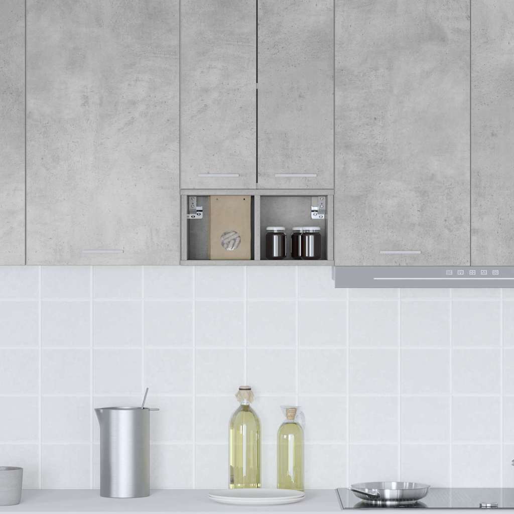 Dulap suspendat cu raft Riga Gri din beton 20 x 29,5 x 40 cm GartenMobel Dekor