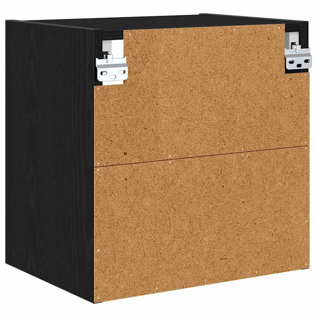 Dulap suspendat cu raft Riga Stejar Negru 40 x 29,5 x 40 cm GartenMobel Dekor