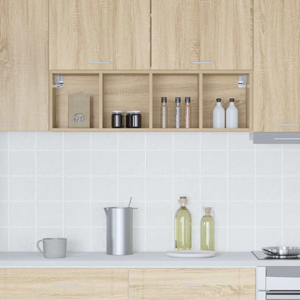 Dulap suspendat cu raft Riga Stejar Sonoma 30 x 29,5 x 100 cm GartenMobel Dekor