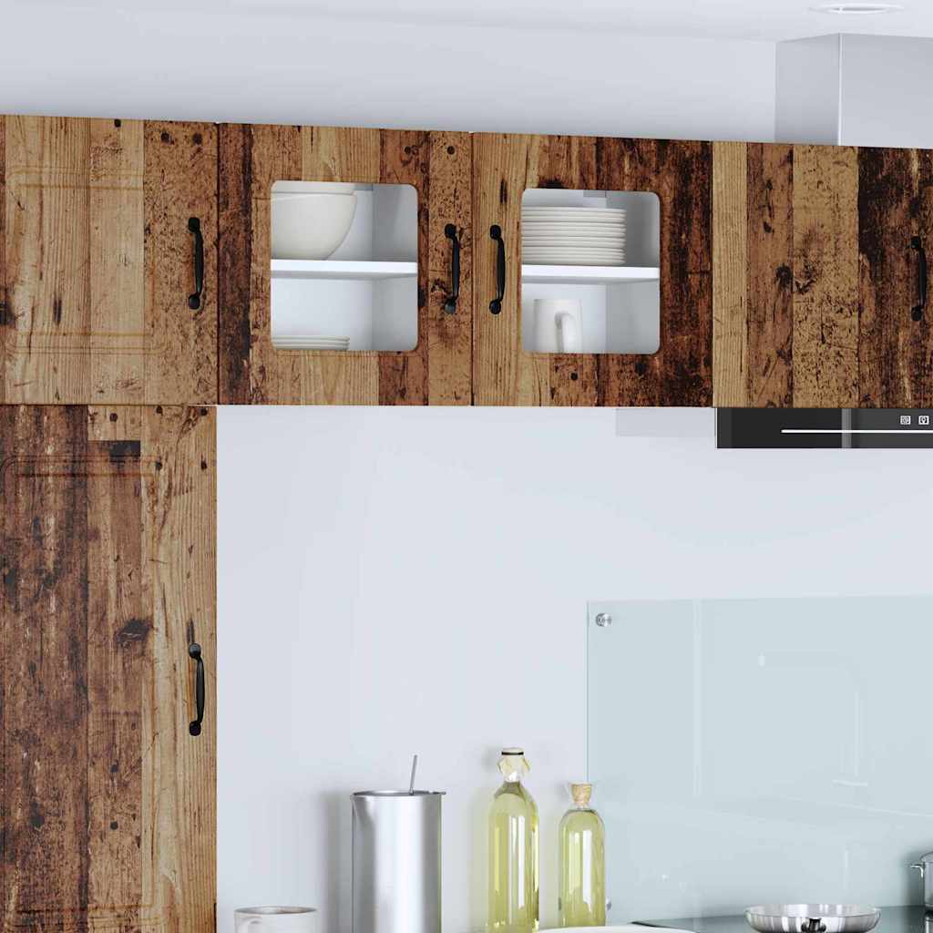 Dulap suspendat de bucătărie 2 pcs Lemn Vechi 40 x 31 x 40 cm GartenMobel Dekor