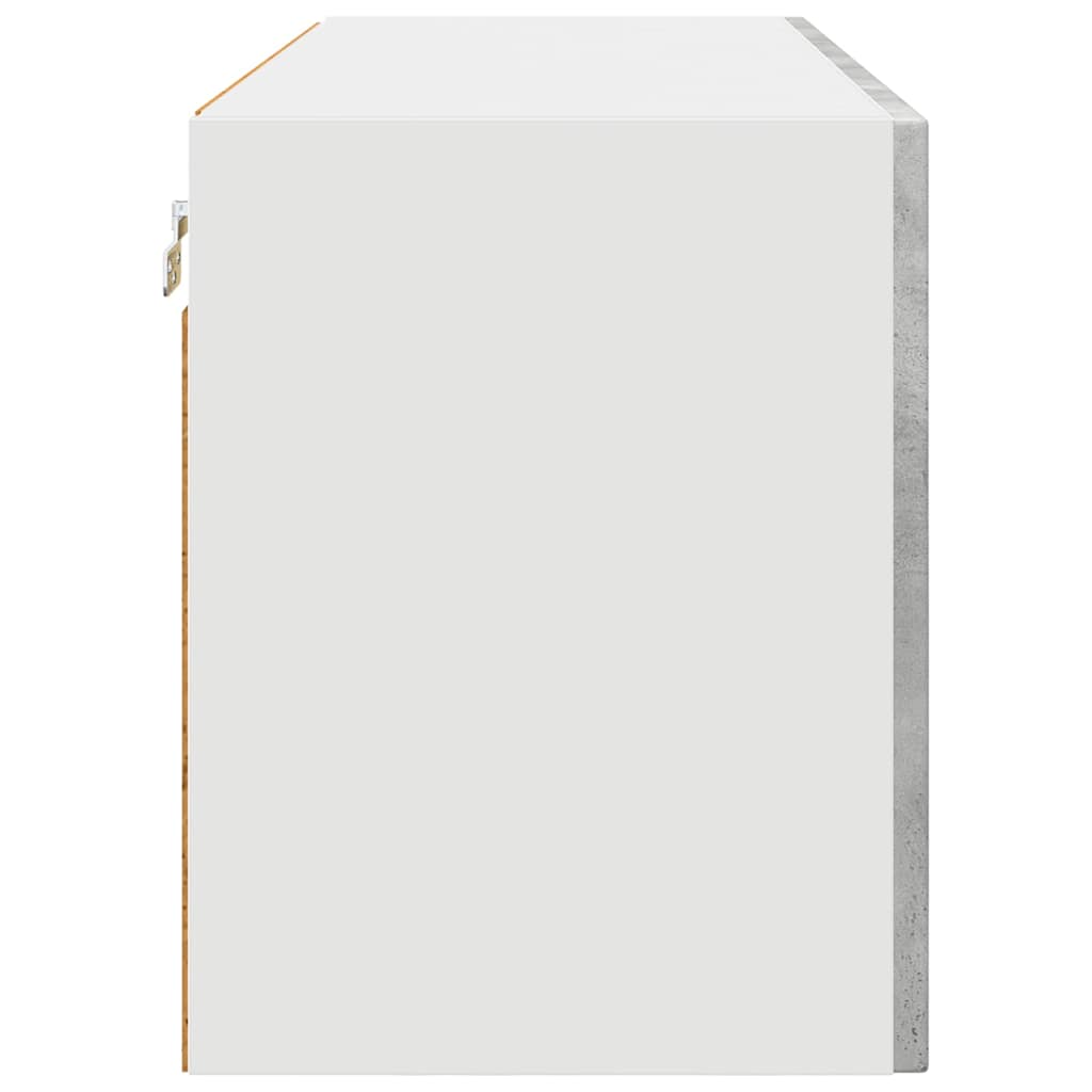 Dulap suspendat de bucătărie Gri din beton 80 x 31 x 40 cm GartenMobel Dekor