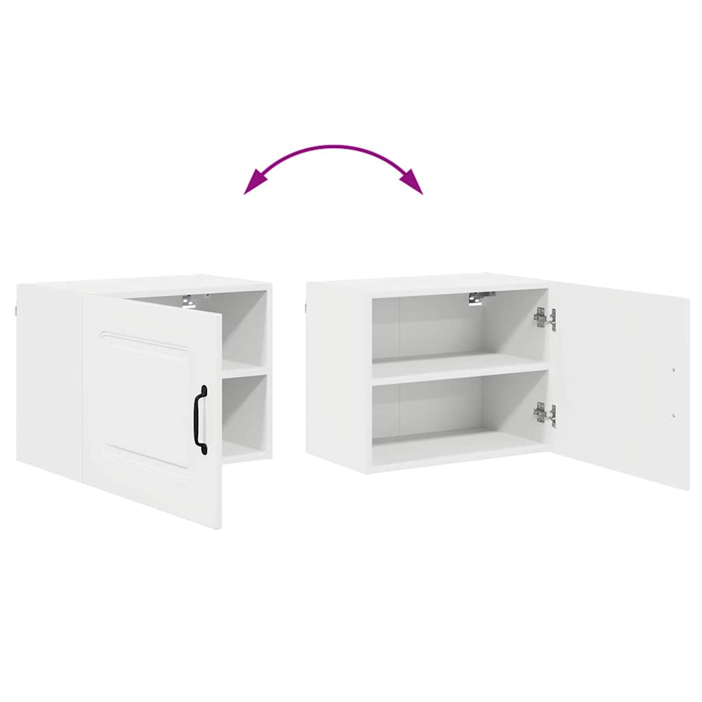 Dulap suspendat de bucătărie cu raft Alb lucios 50 x 31 x 40 cm GartenMobel Dekor