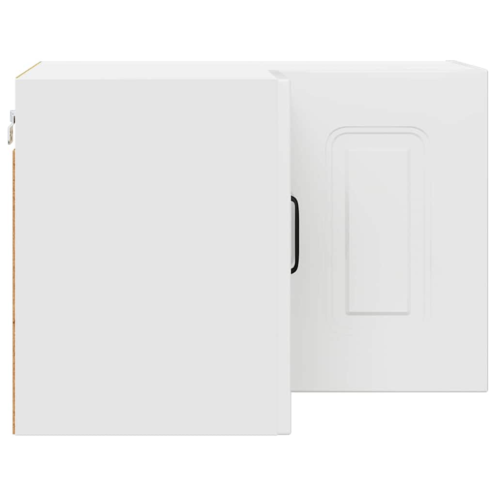 Dulap suspendat de bucătărie cu raft Alb lucios 57 x 57 x 40 cm GartenMobel Dekor