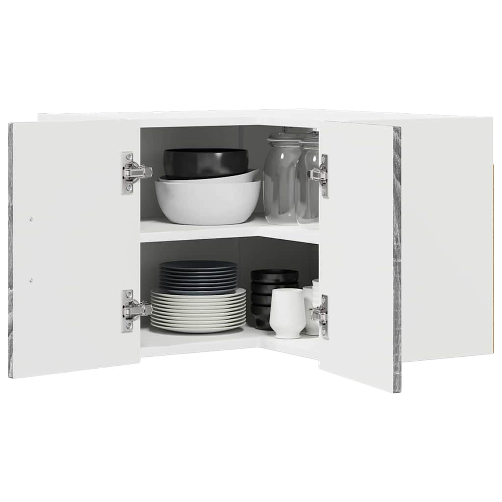 Dulap suspendat de bucătărie cu raft Gri Sonoma 57 x 57 x 40 cm GartenMobel Dekor